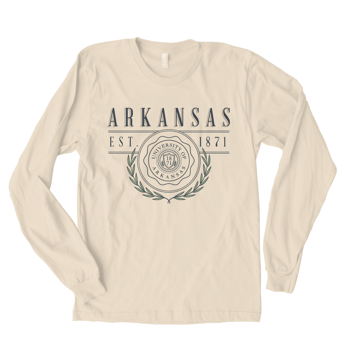Arkansas Collegiate Crest Long Sleeve - Shop B-Unlimited