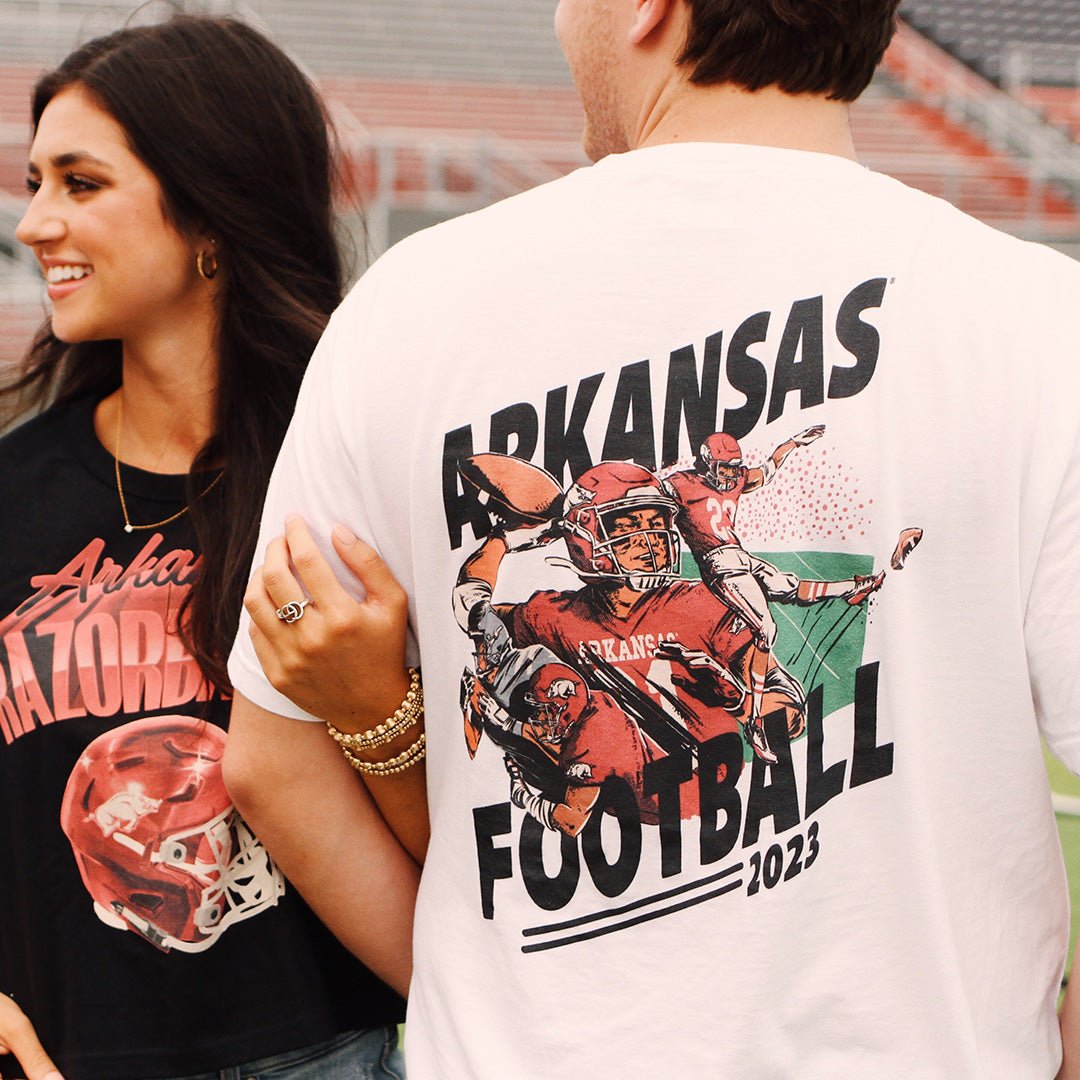 Arkansas Football Top Plays Pocket T - Shirt - Shop B - Unlimited - men tee