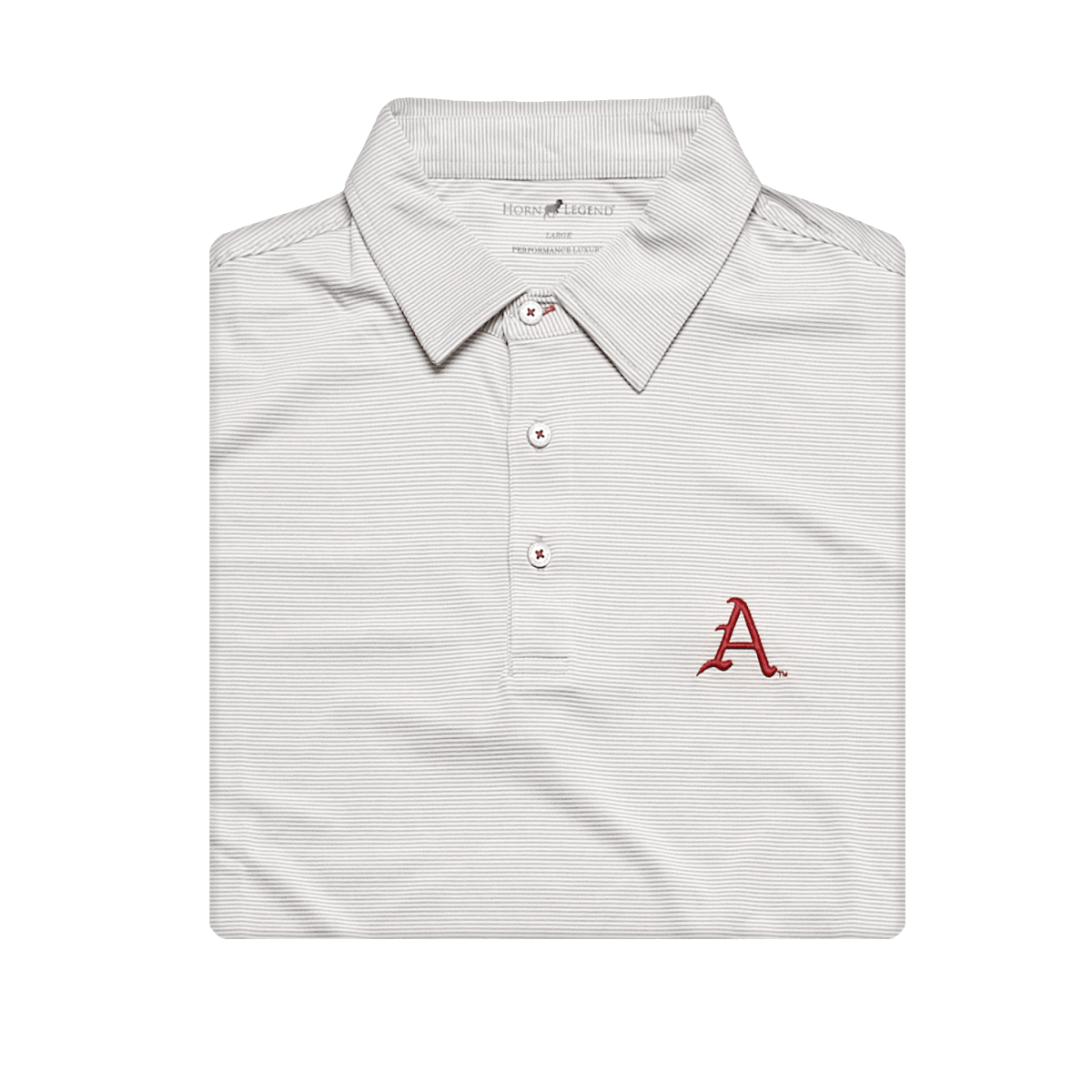 Arkansas Horn Legend Even Stripe Polo - Shop B - Unlimited - men resort