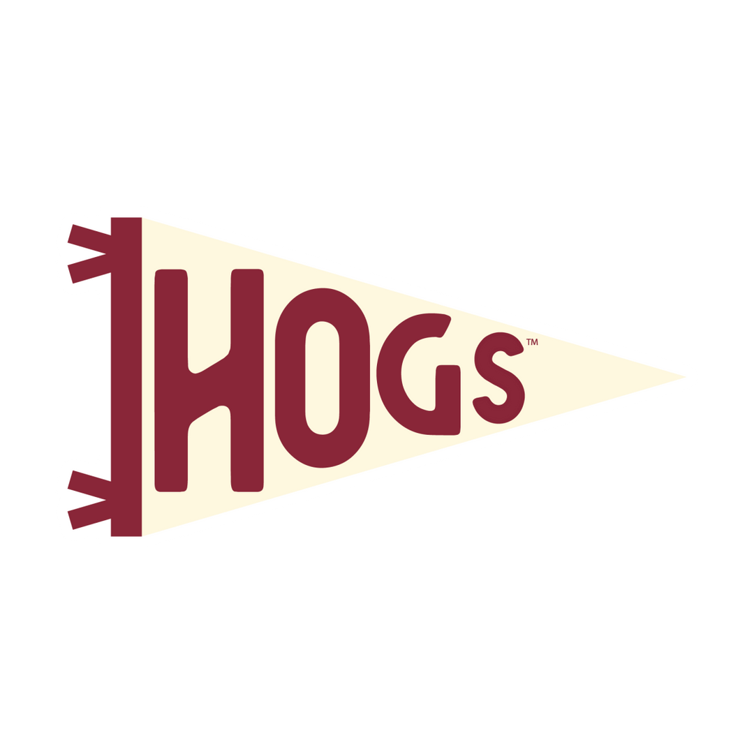 Arkansas Pennant Sticker - Shop B - Unlimited - novelty sticker