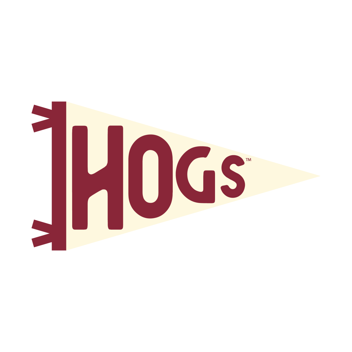 Arkansas Pennant Sticker - Shop B - Unlimited - novelty sticker