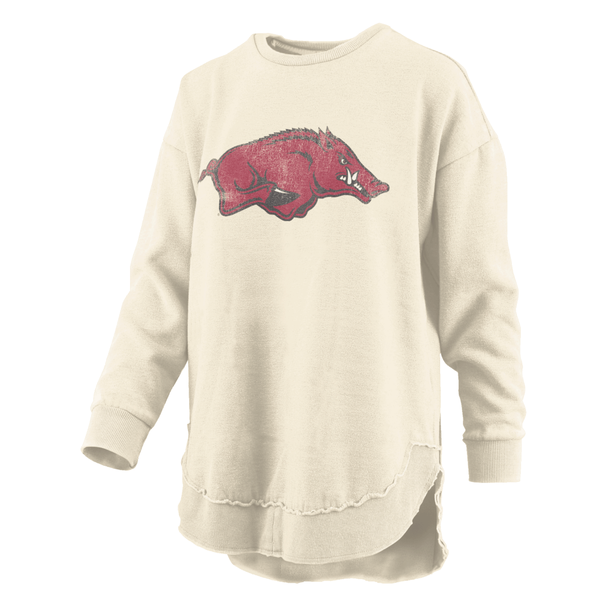 Arkansas Pressbox Poncho Fleece Distressed Logo - Shop B-Unlimited