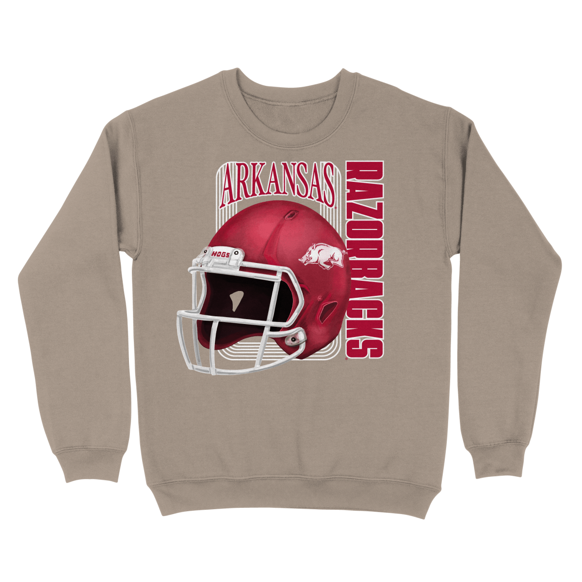 Arkansas Team Helmet Sweatshirt - Shop B-Unlimited