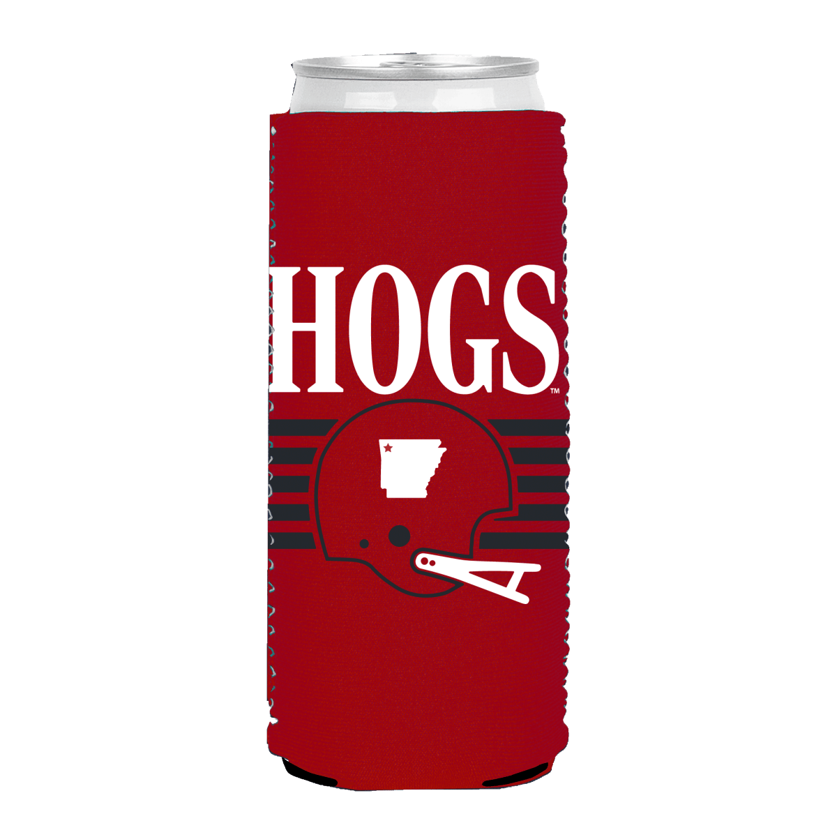 Arkansas Throwback Helmet Can Cooler - Shop B - Unlimited - novelty drinkware