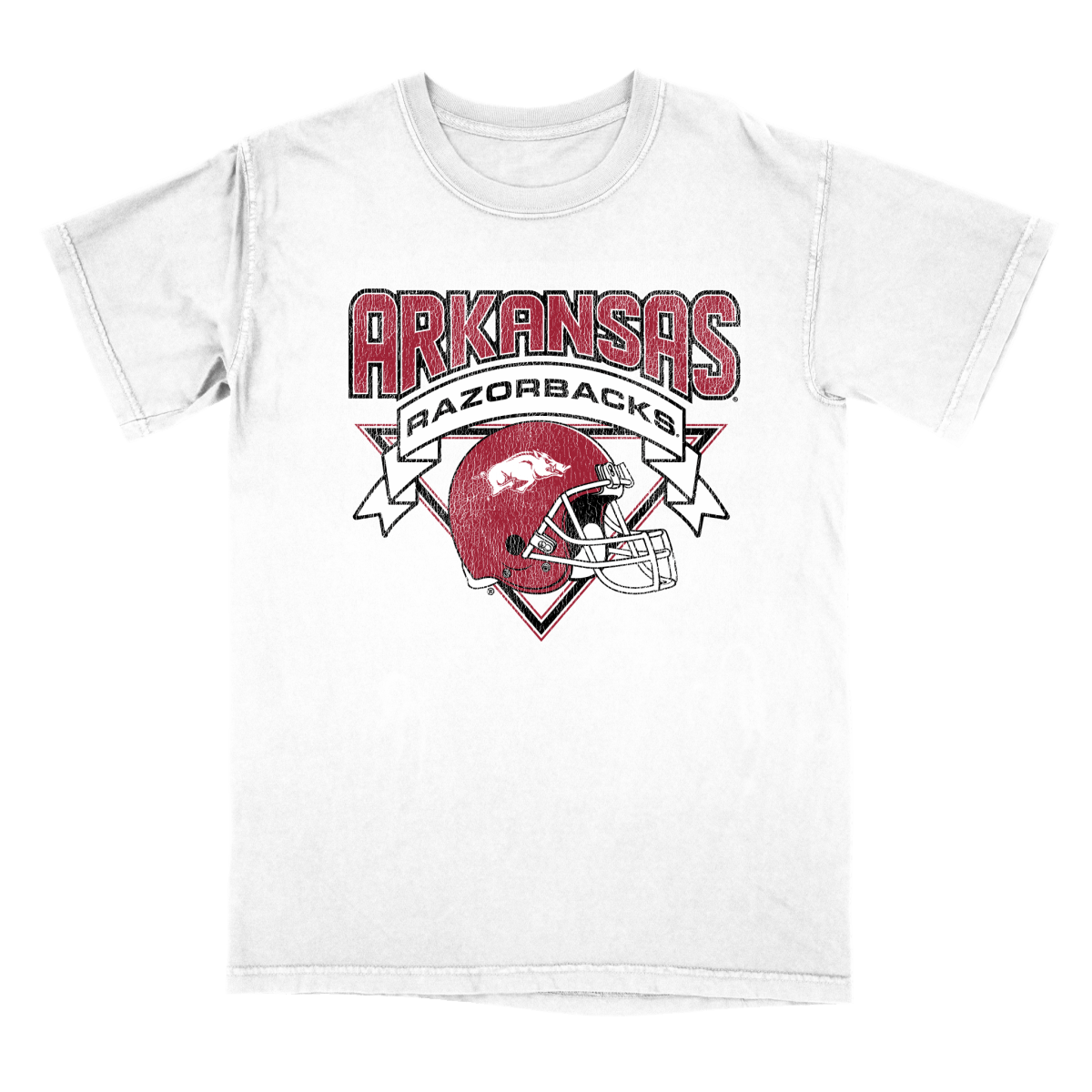 Arkansas Vintage Football Helmet T-Shirt - Shop B-Unlimited