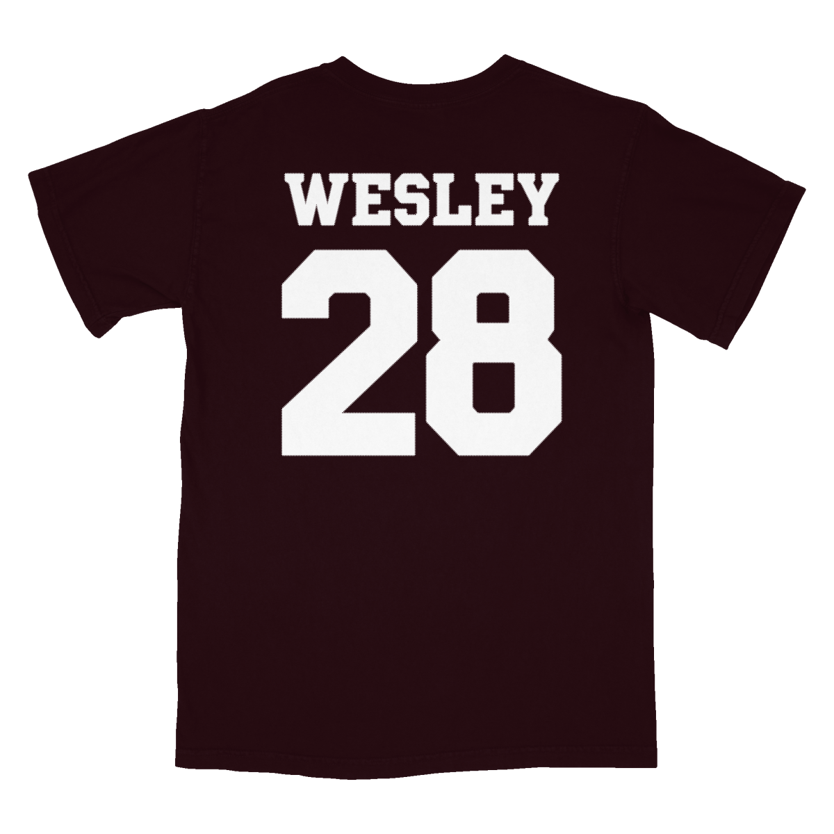 Aspen Wesley Maroon State Script Jersey T-Shirt - Shop B-Unlimited