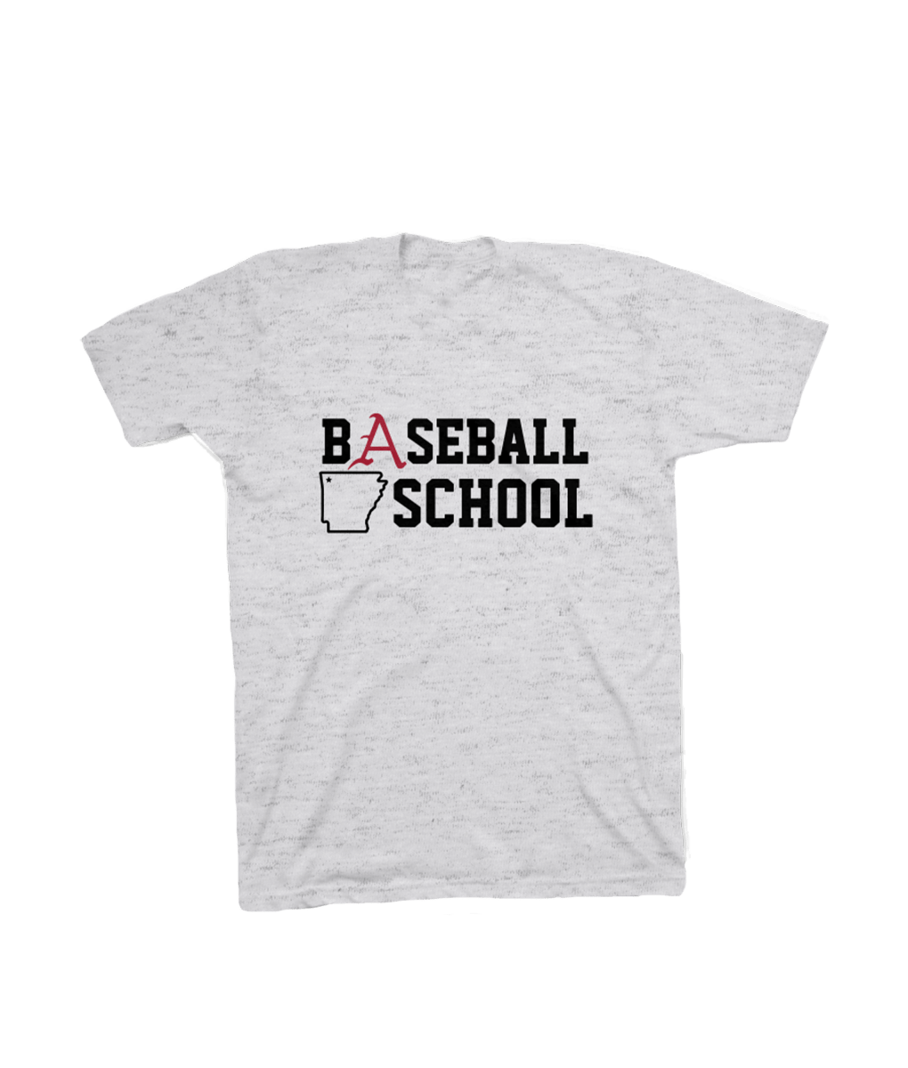 Baseball School Heathered T-Shirt - Shop B-Unlimited