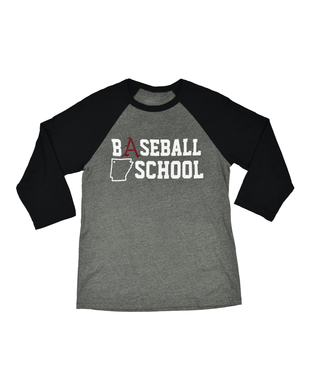 Baseball School Long Sleeve Raglan T-Shirt - Shop B-Unlimited