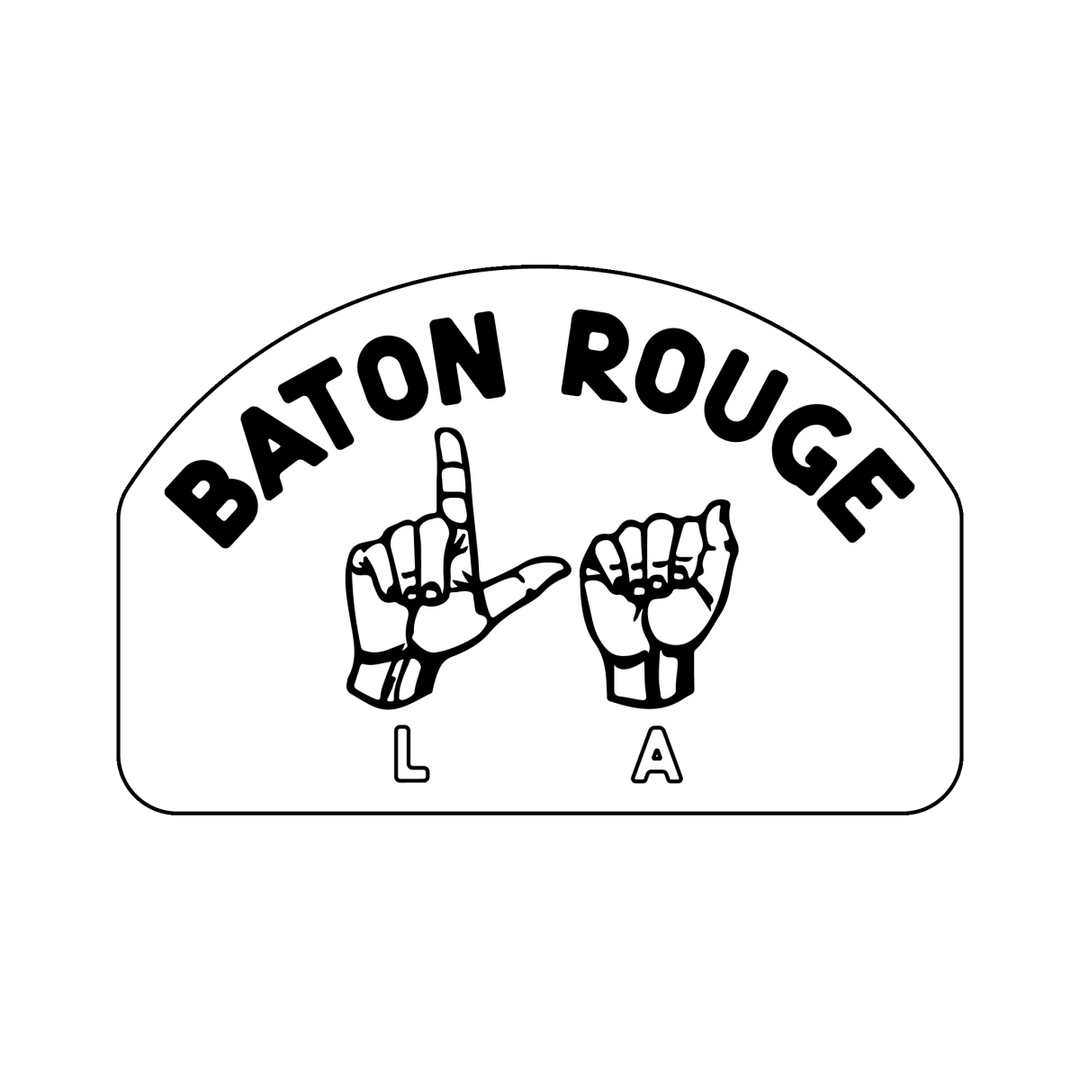 Baton Rouge Die Cut Stickers - Shop B - Unlimited - novelty sticker