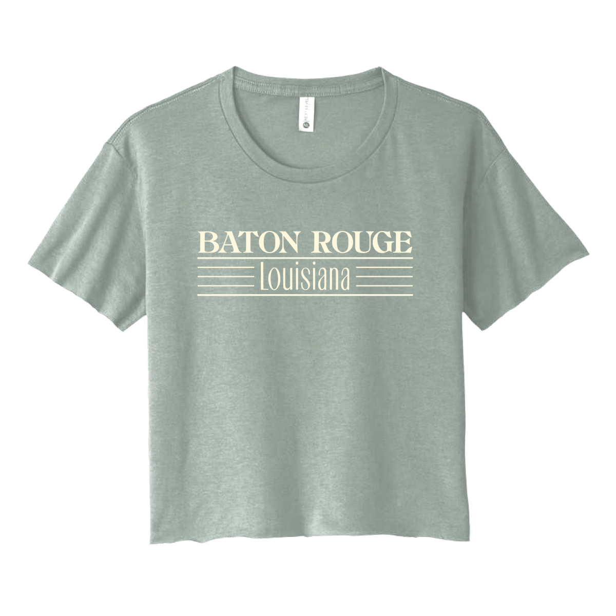 Baton Rouge Natural City Cropped T-Shirt - Shop B-Unlimited