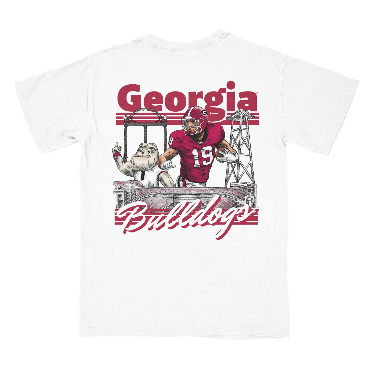 Brock Bowers Collegiate Landmarks T-Shirt - Shop B-Unlimited