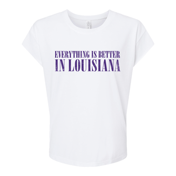 Louisiana State University Baton Rouge, La : Everything Is Better T-Shirt -  XL / White