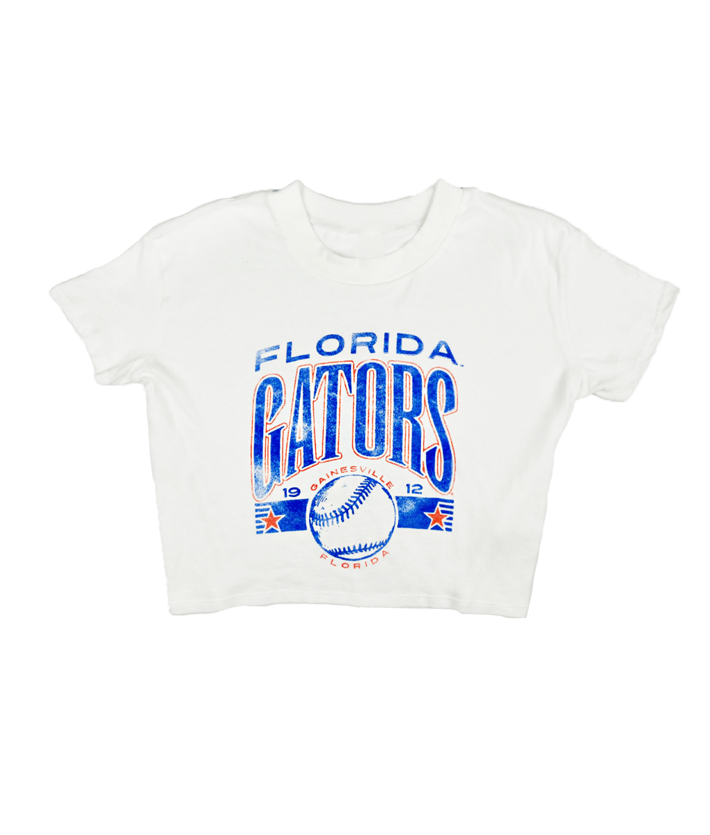 Florida Gators Baseball Crest Crop Top - Shop B-Unlimited