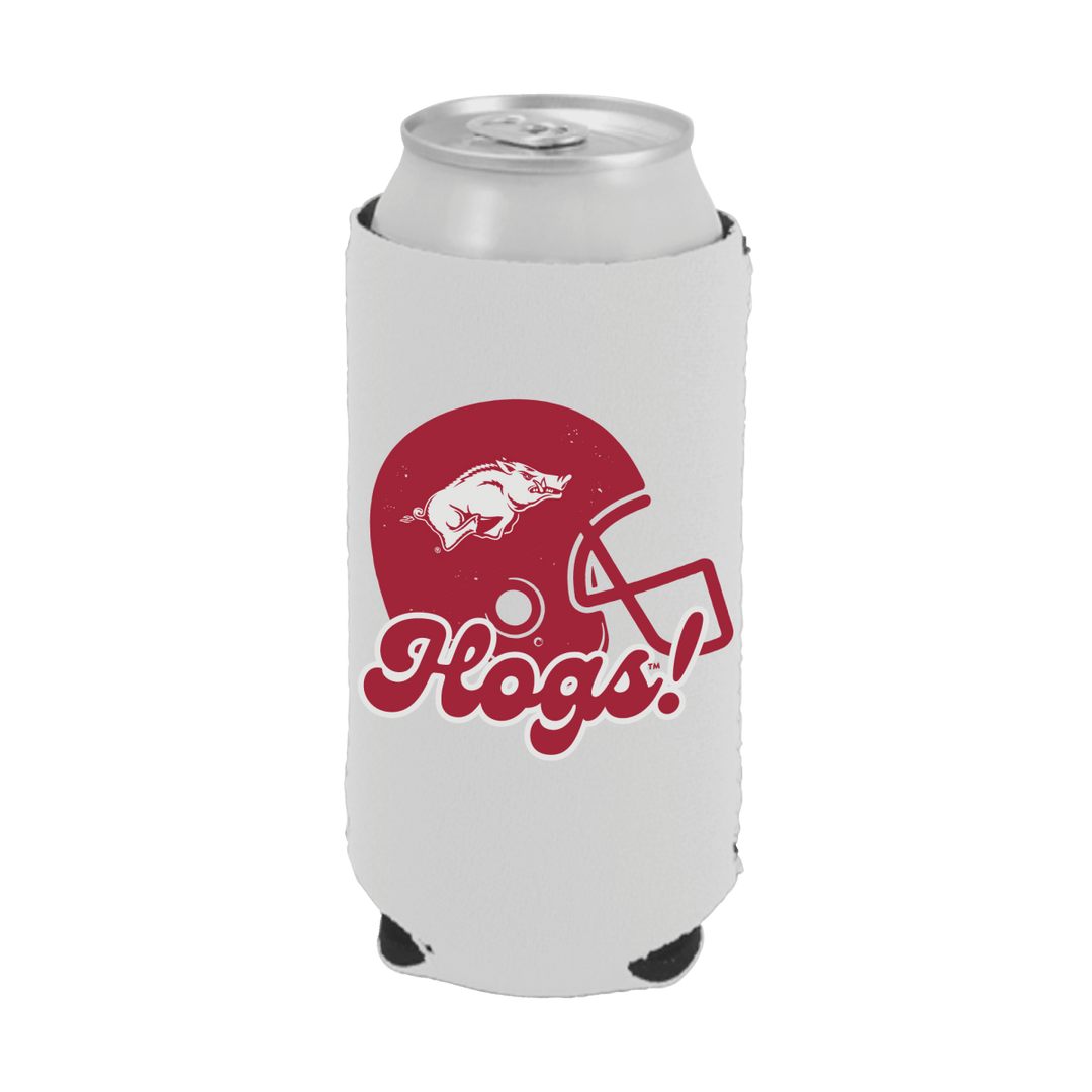 Arkansas Football Helmet Tall Can Cooler - Shop B - Unlimited - novelty drinkware