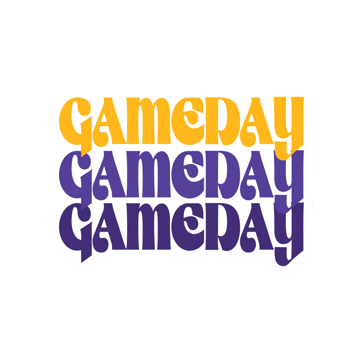 Gameday Repeat Sticker - Shop B - Unlimited - novelty sticker