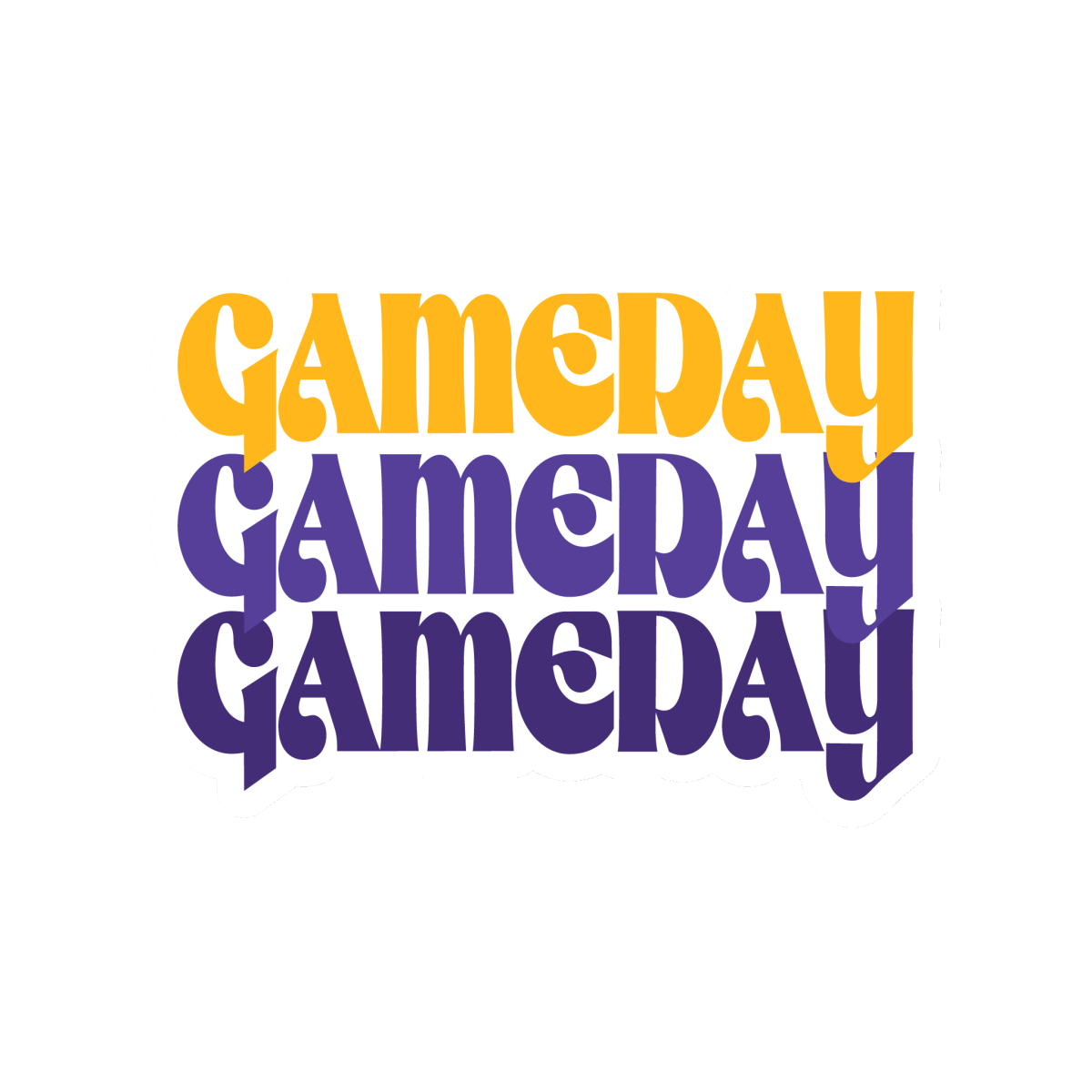 Gameday Repeat Sticker - Shop B-Unlimited
