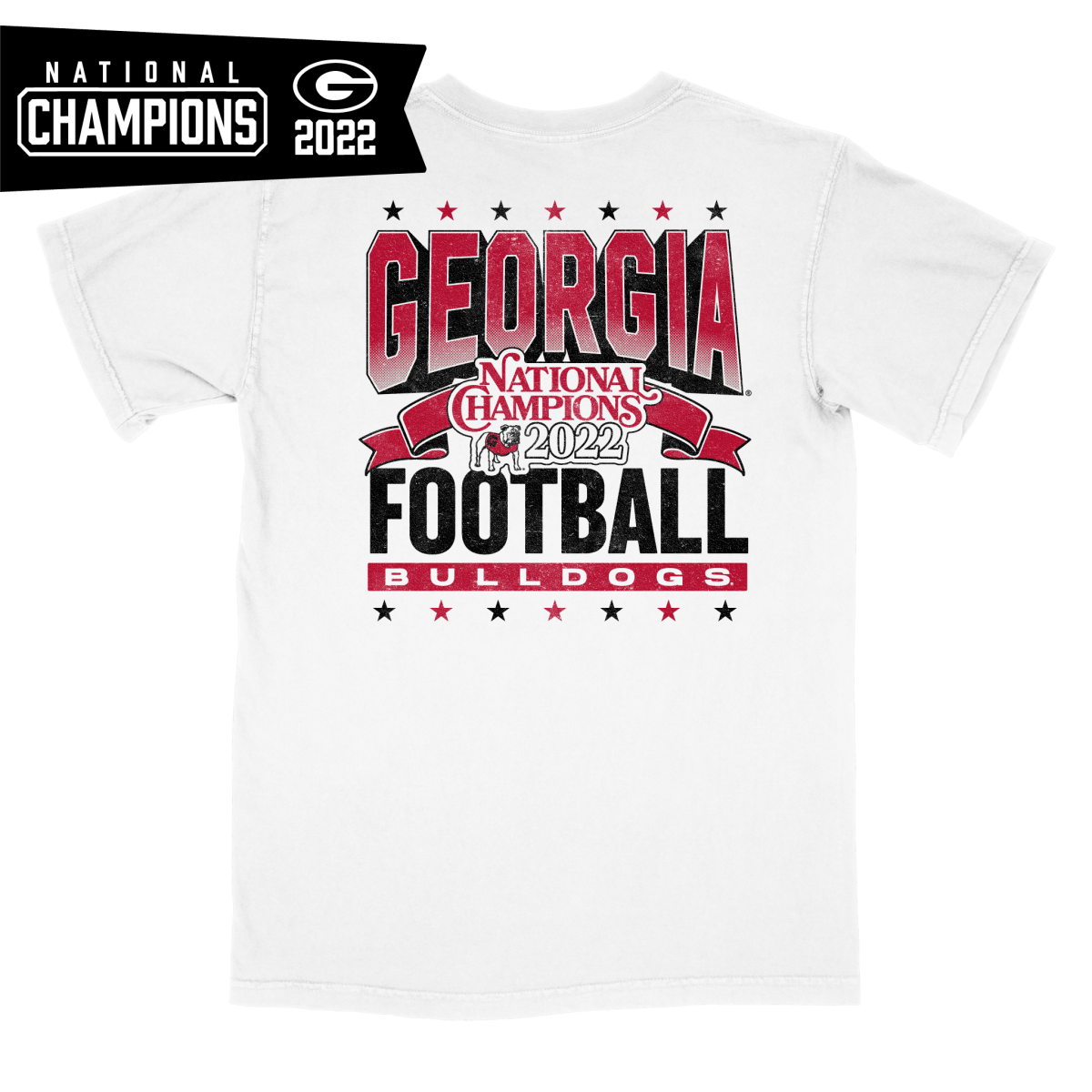 Georgia 2022 Football National Champions Banner T-Shirt - Shop B-Unlimited