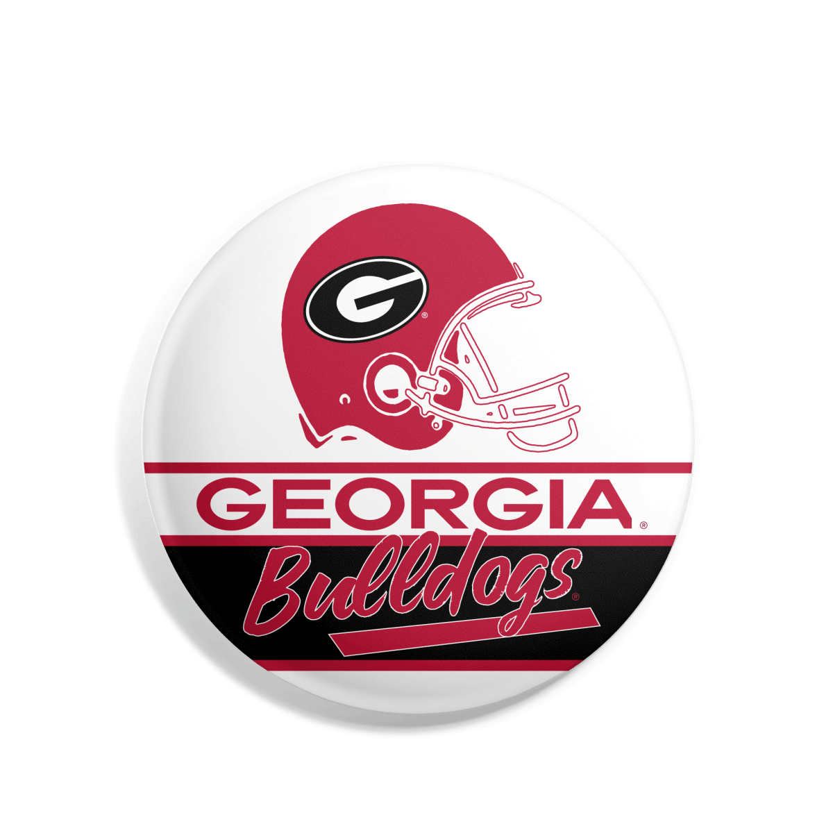 Georgia 80's Football Helmet Button - Shop B-Unlimited