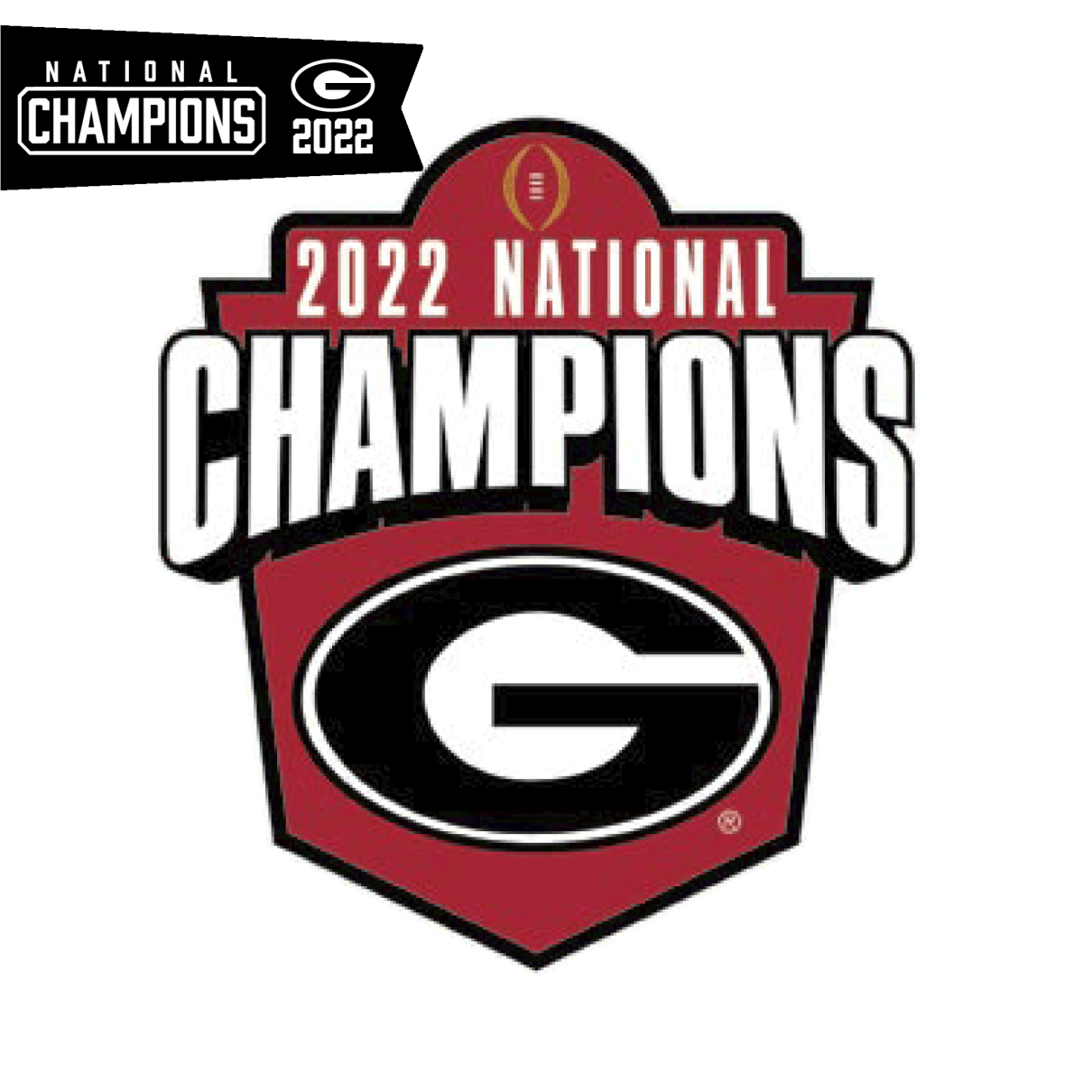 Georgia Bulldogs 2022 Football National Champions Decal - Shop B-Unlimited