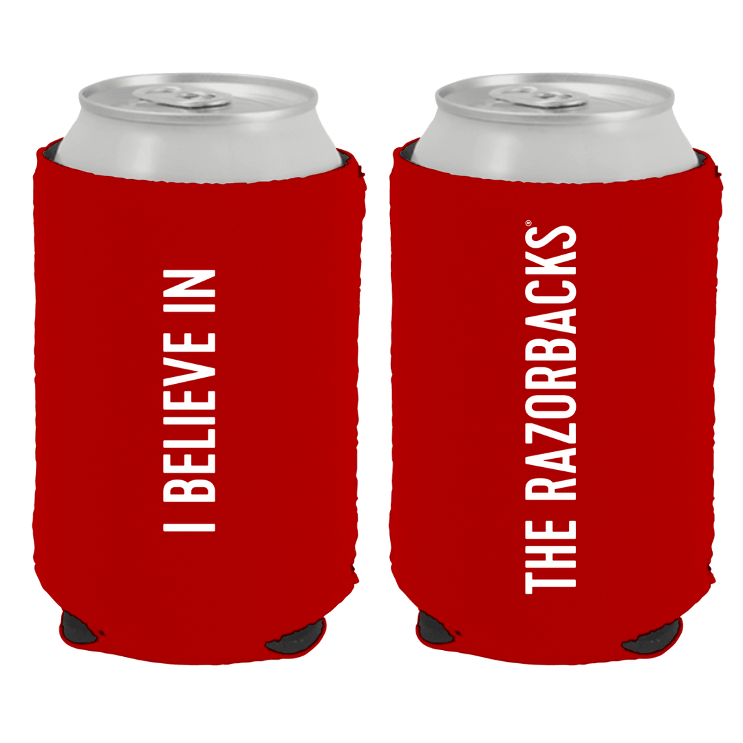 University of Arkansas I Believe Can Cooler - Shop B - Unlimited - novelty drinkware