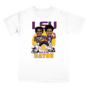 Joe Foucha and Greg Brooks Back in the Bayou T-shirt - Shop B-Unlimited