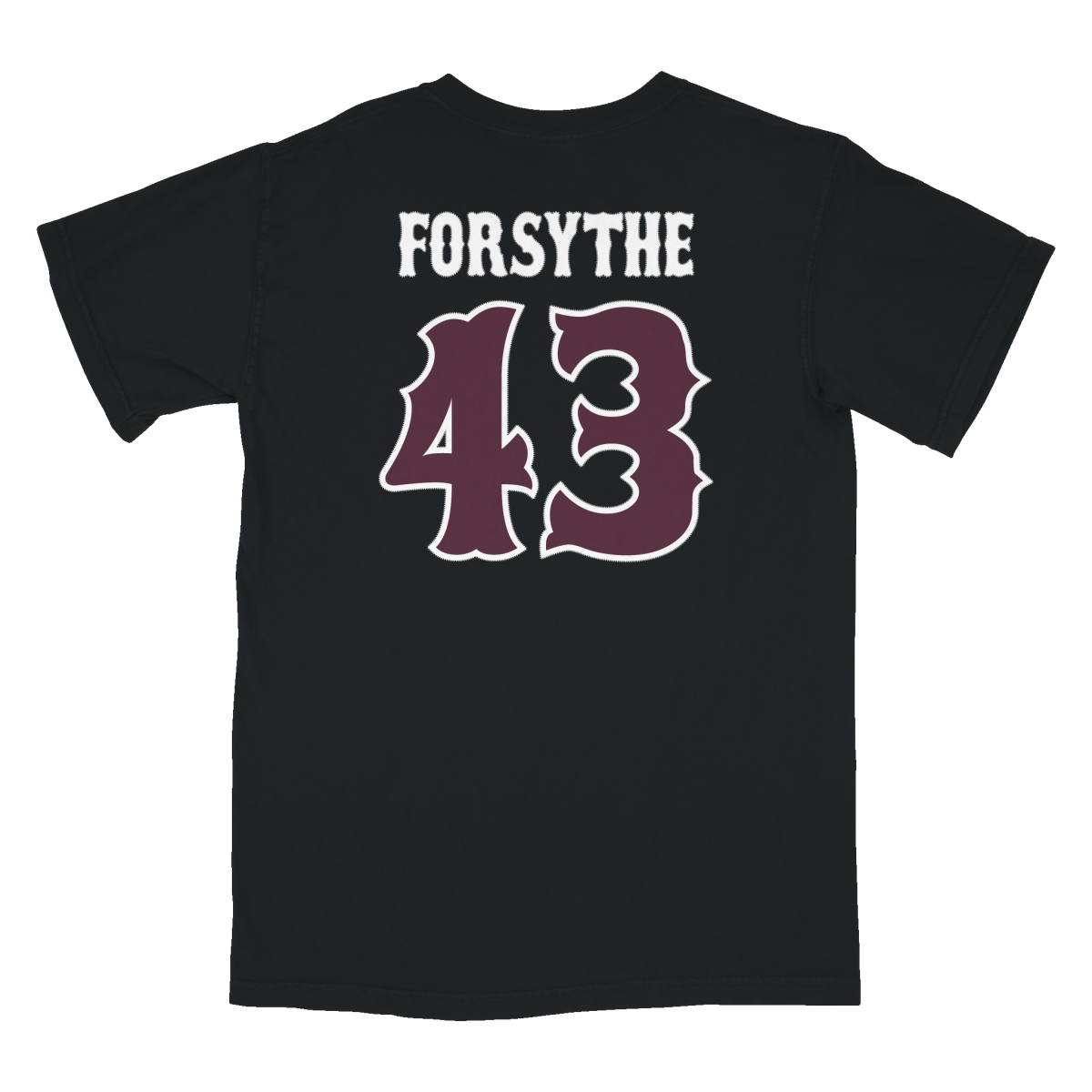 Lane Forsythe Black State Script Jersey T-Shirt - Shop B-Unlimited