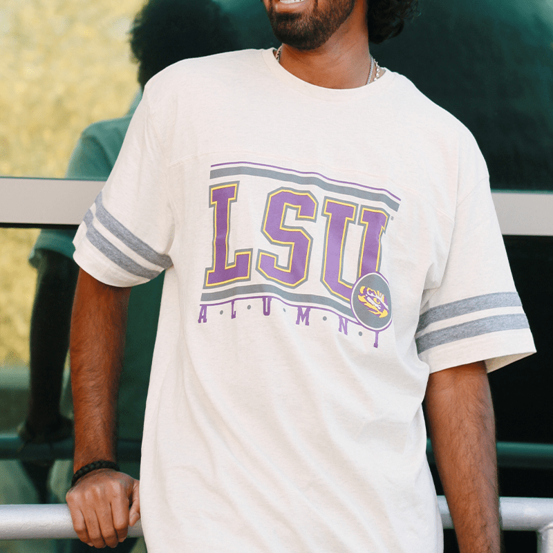 Louisiana State University Alumni Stacked T-Shirt - Shop B-Unlimited