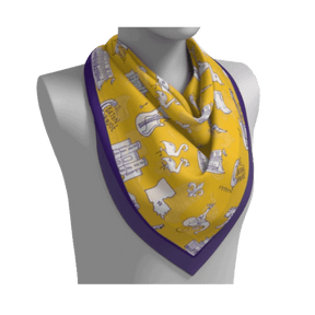 Louisiana State University College Town Toiles Campus Silk Scarves - Shop B-Unlimited