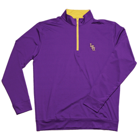 Louisiana State University Horn Legend 1/4 Zip Performance Pullover - Shop B - Unlimited - men outerwear