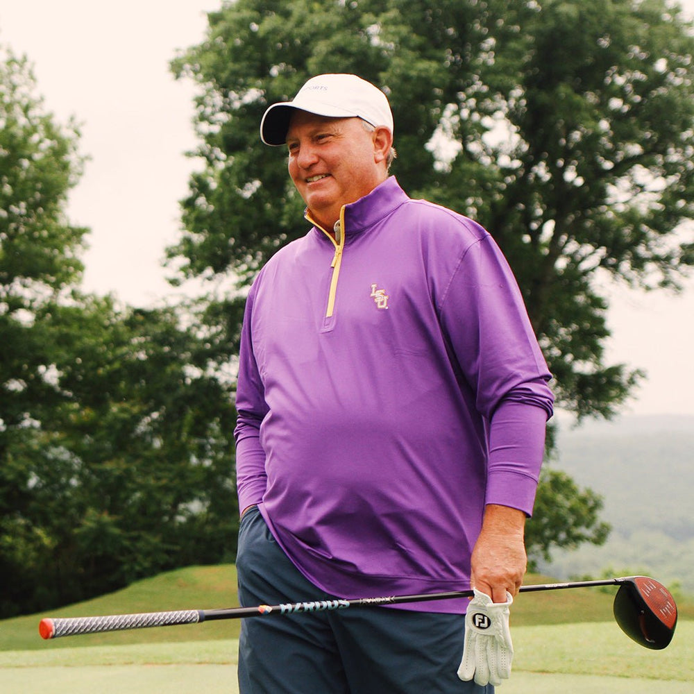 Louisiana State University Horn Legend 1/4 Zip Performance Pullover - Shop B - Unlimited - men outerwear