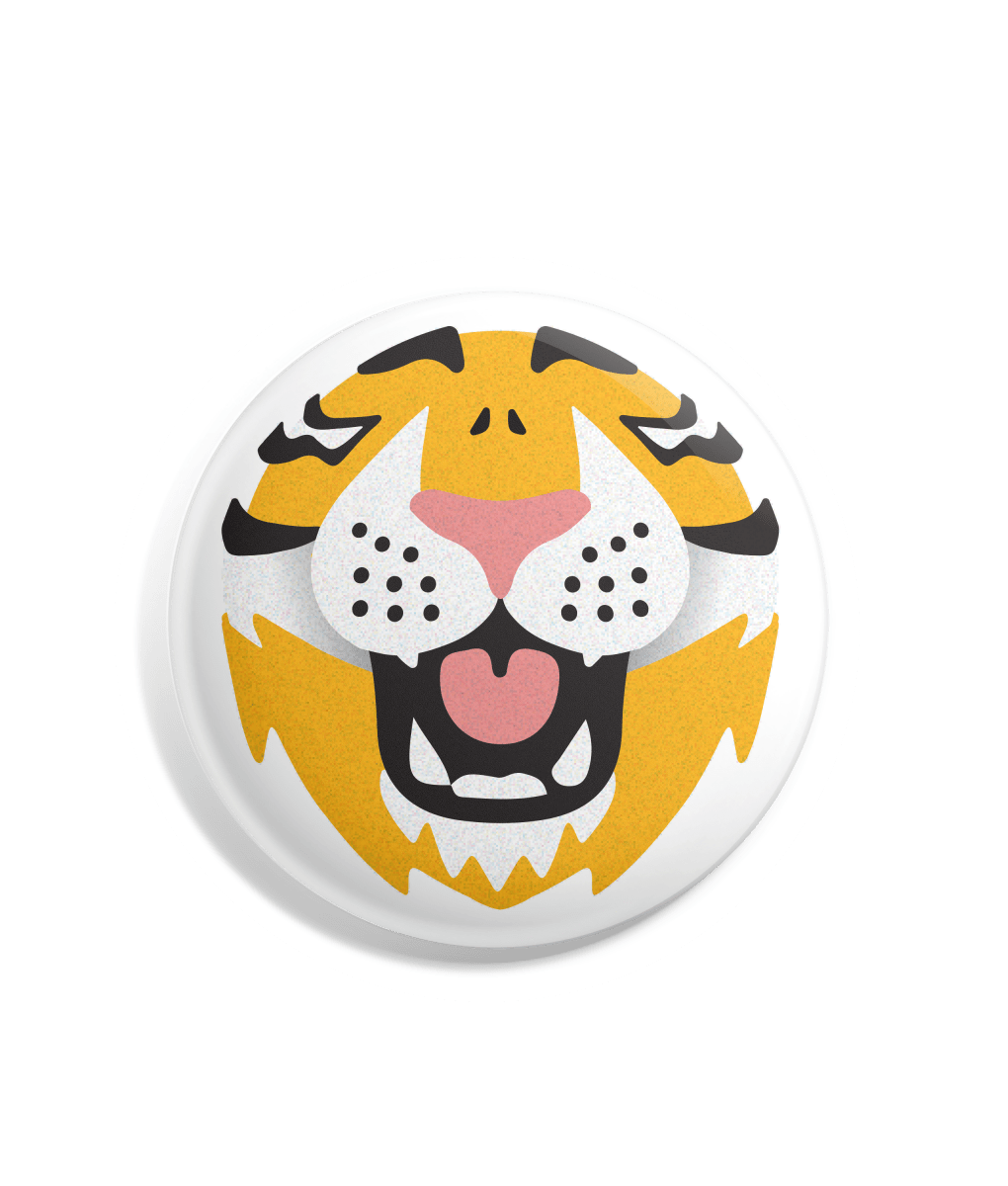 Louisiana State University Tiger Snout Button - Shop B-Unlimited
