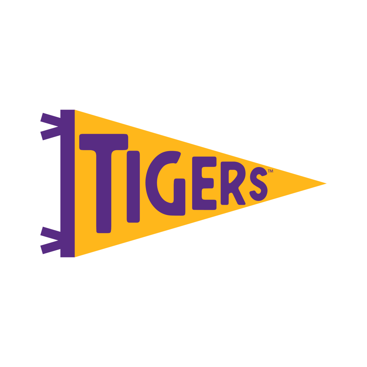Louisiana State University Tigers Pennant Sticker - Shop B - Unlimited - novelty sticker