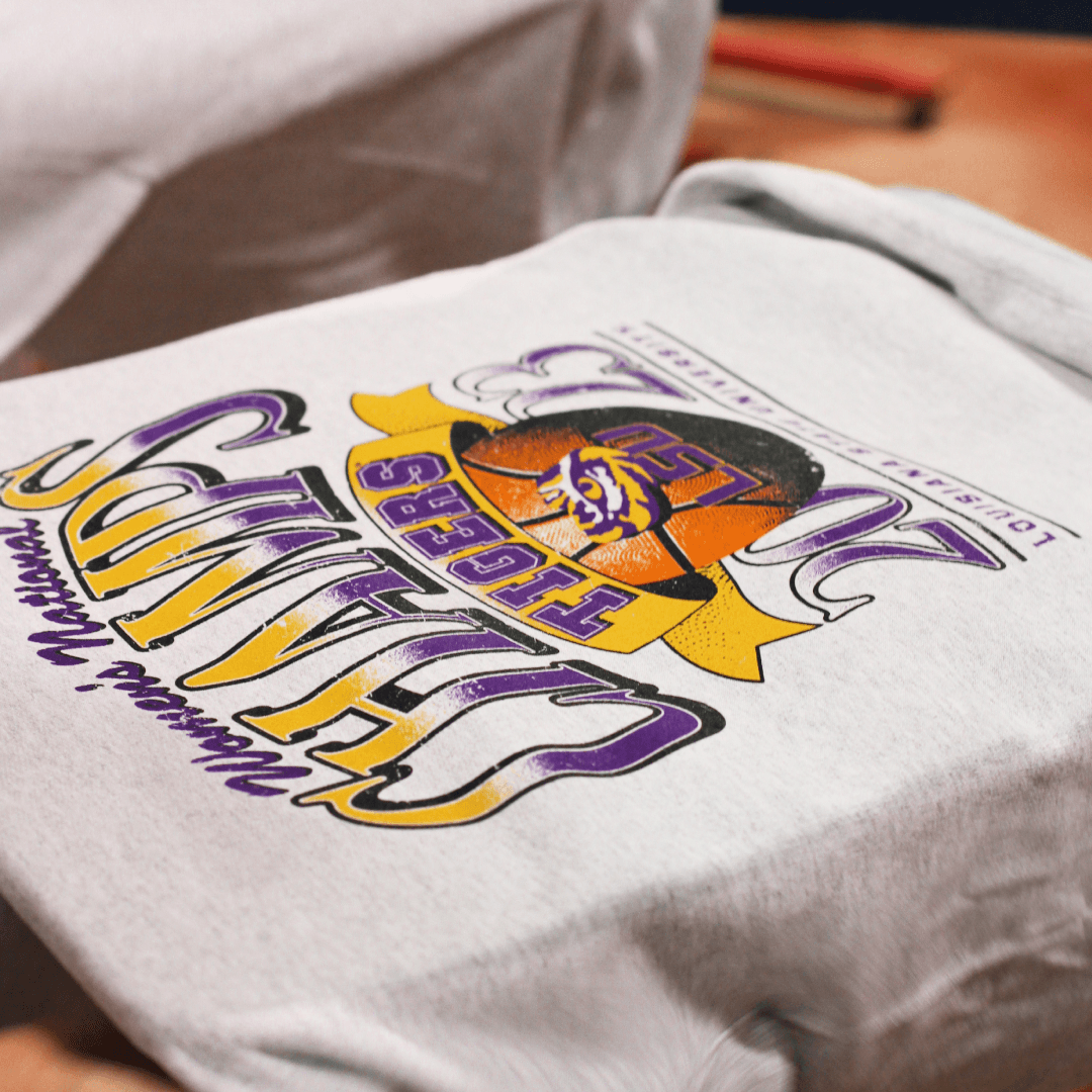 LSU 2023 Women's Basketball National Champs Vintage Sweatshirt - Shop B-Unlimited