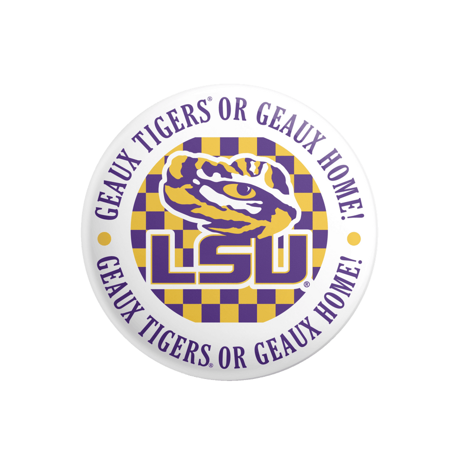 Louisiana State University Lsu Checkered Button Shop B Unlimited