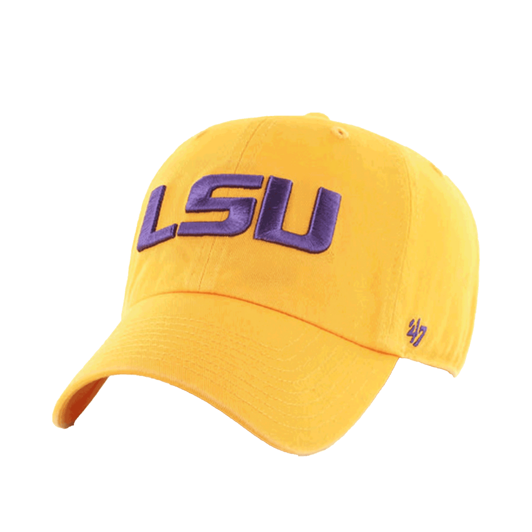 LSU Classic Logo 47 Brand Clean Up Hat - Shop B - Unlimited - caps adjustable