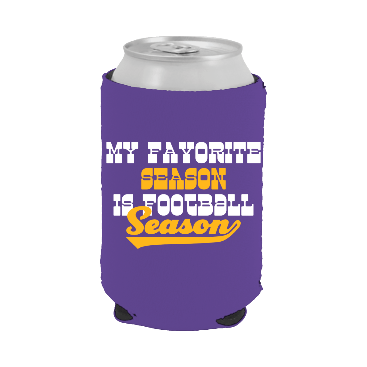 LSU Football is My Favorite Season Can Cooler - Shop B - Unlimited - novelty drinkware