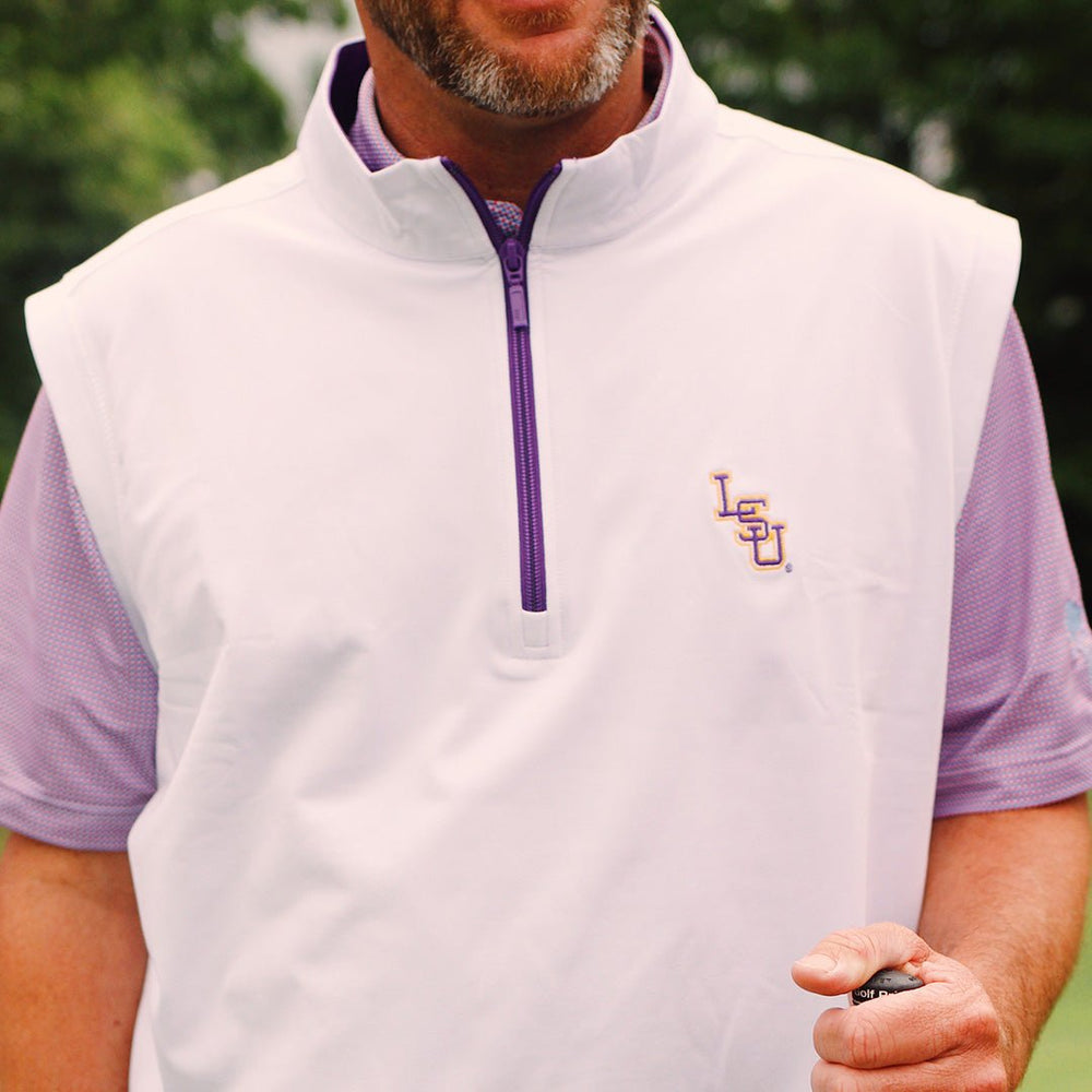 LSU Horn Legend 1/4 Zip Vest - Shop B - Unlimited - men outerwear