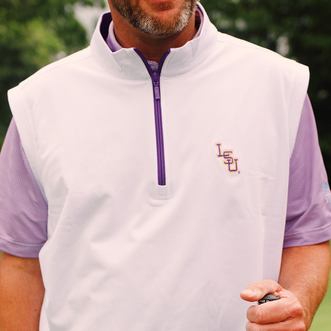 LSU Horn Legend 1/4 Zip Vest - Shop B - Unlimited - men outerwear