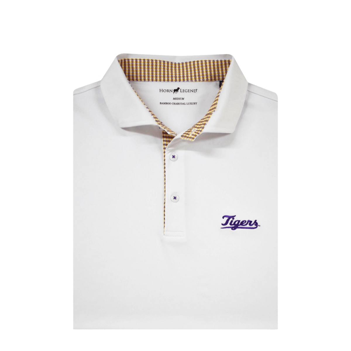 LSU Horn Legend Tigers Script Polo - Shop B - Unlimited - men resort