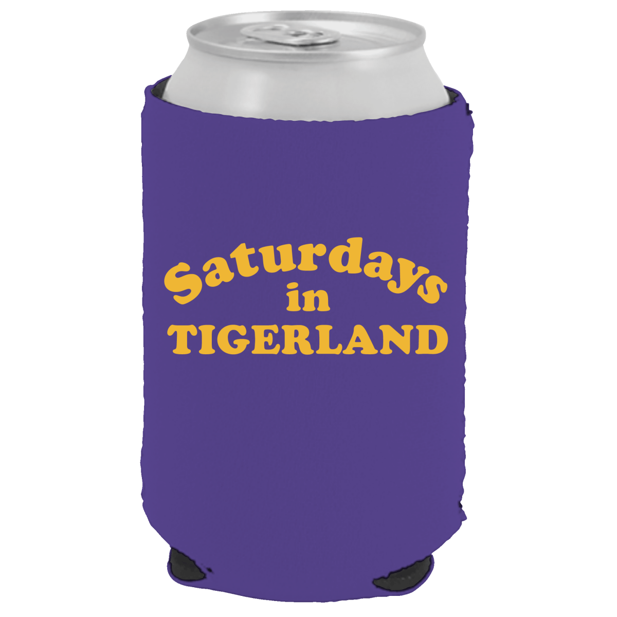 LSU Saturdays Can Cooler - Shop B - Unlimited - novelty drinkware