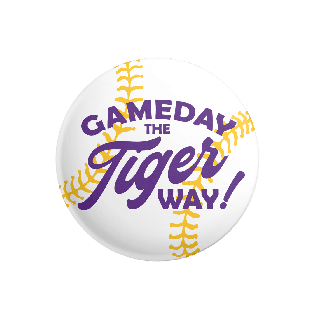 Tigers The Right Way Button - Shop B - Unlimited - novelty pin