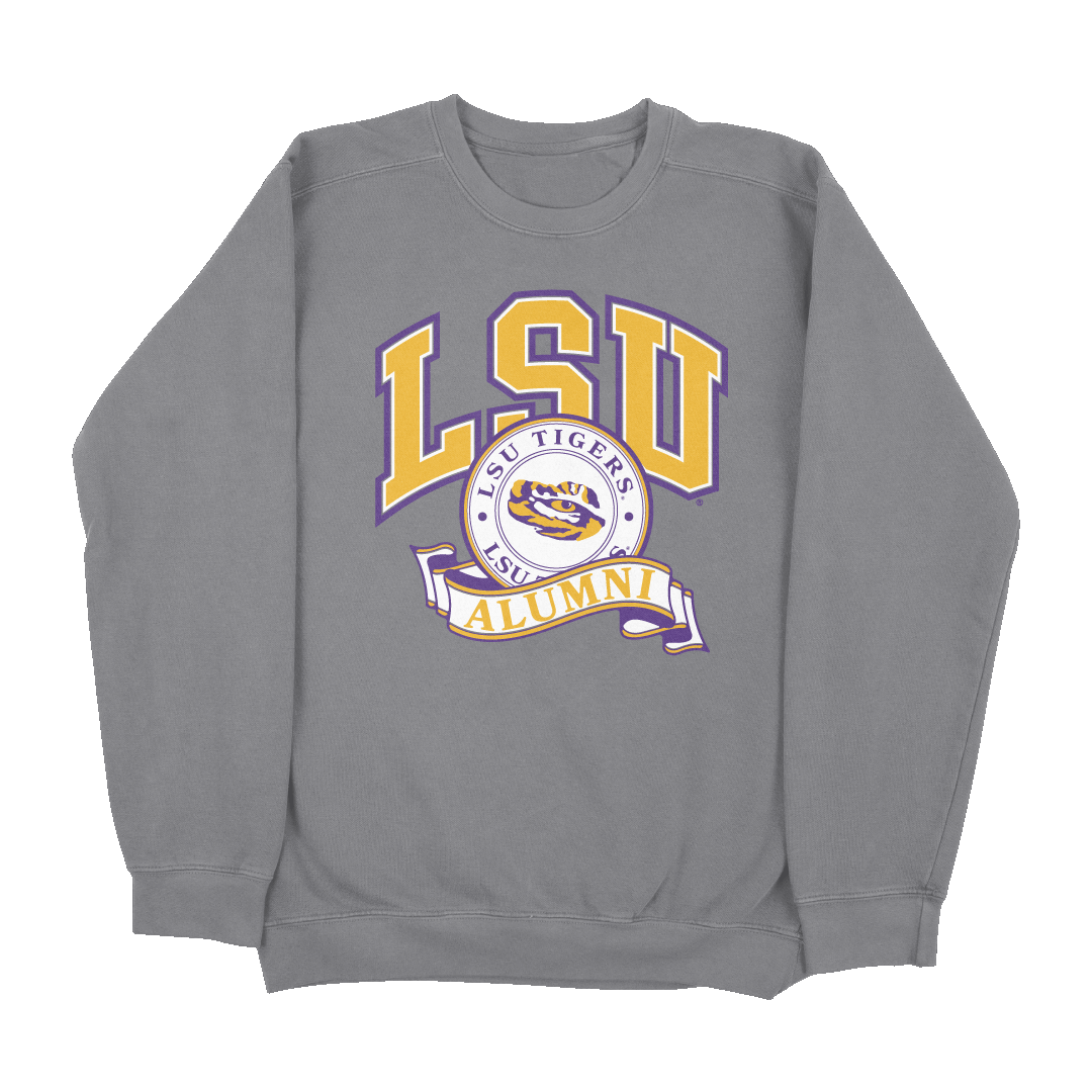 Grey hot sale lsu sweatshirt