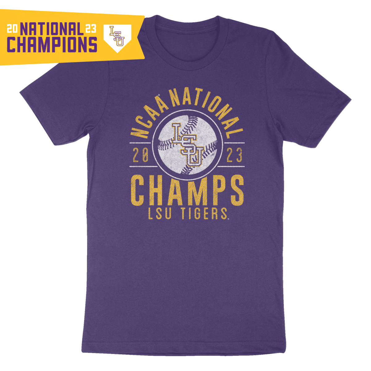 LSU Tigers 2023 Baseball National Champions T-Shirt - Shop B-Unlimited