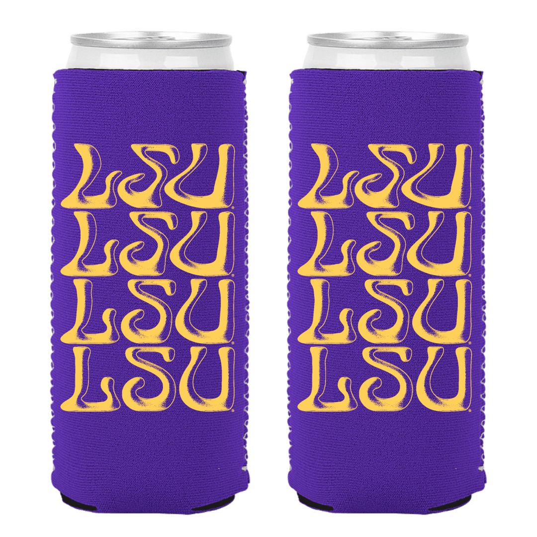 LSU Warpy School Can Cooler - Shop B - Unlimited - novelty drinkware