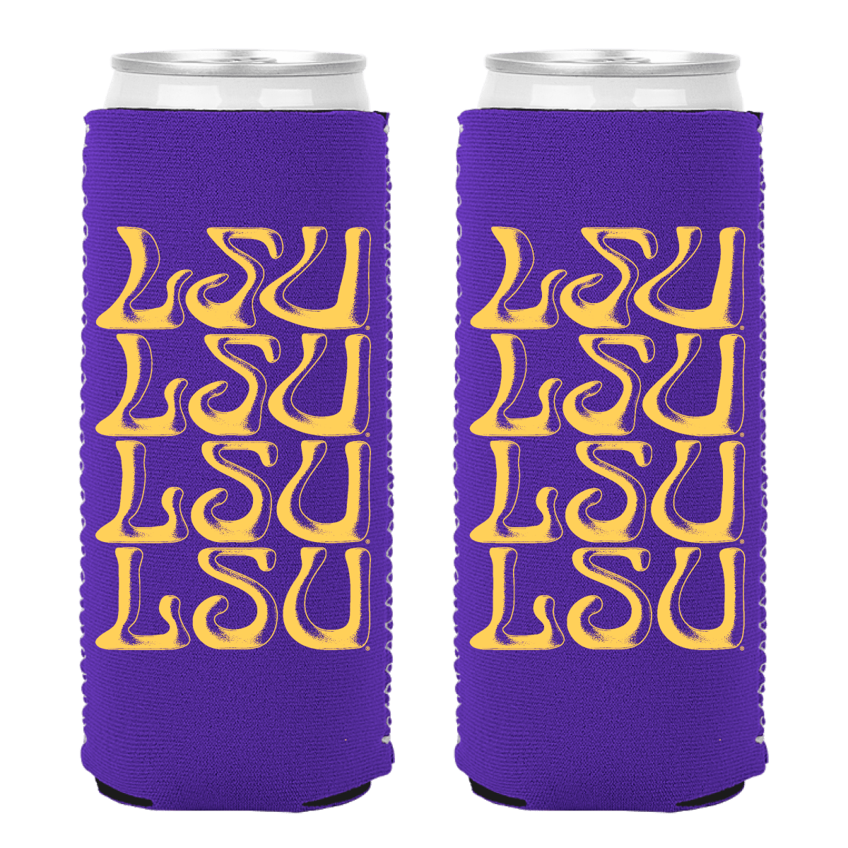 LSU Warpy School Can Cooler - Shop B - Unlimited - novelty drinkware