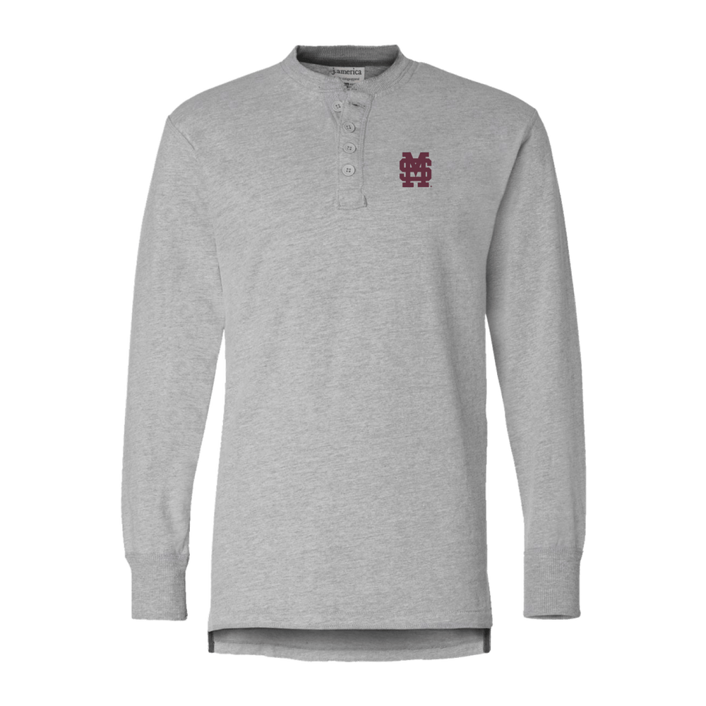 M over S Long Sleeve Henley - Shop B - Unlimited - men henley