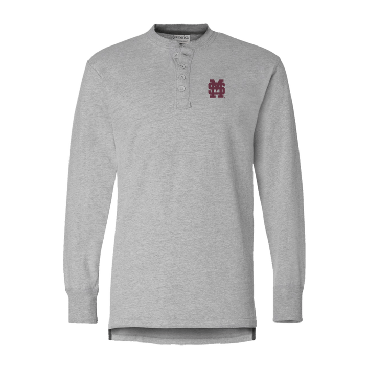 M over S Long Sleeve Henley - Shop B - Unlimited - men henley