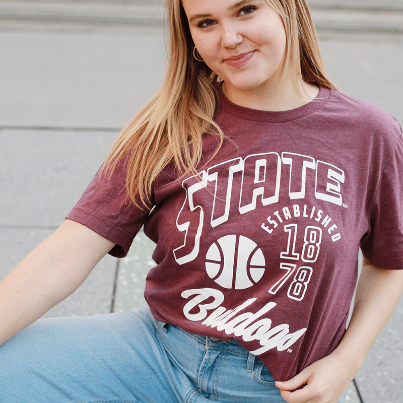 Mississippi State Classic Established Basketball T-Shirt - Shop B-Unlimited