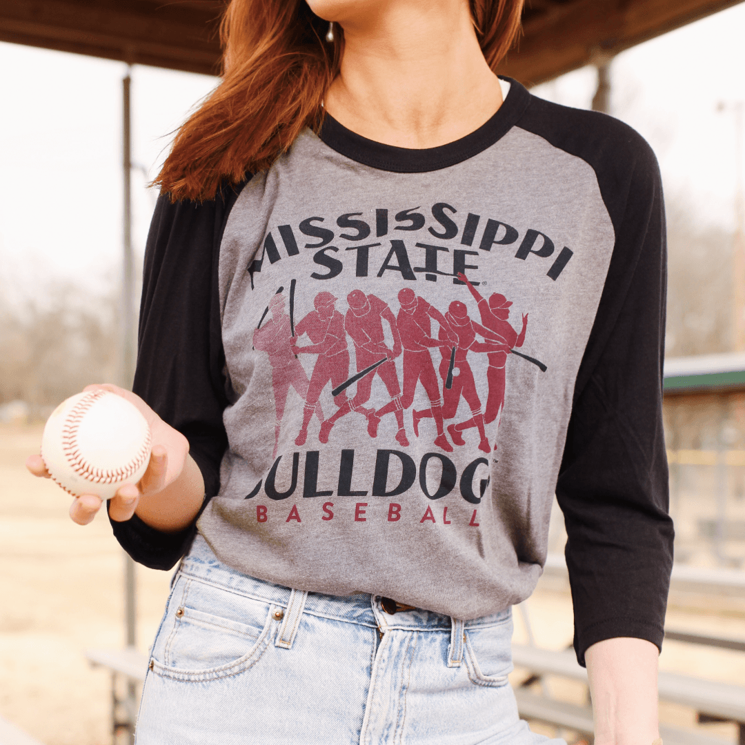 Mississippi State Home Run How To Raglan - Shop B-Unlimited