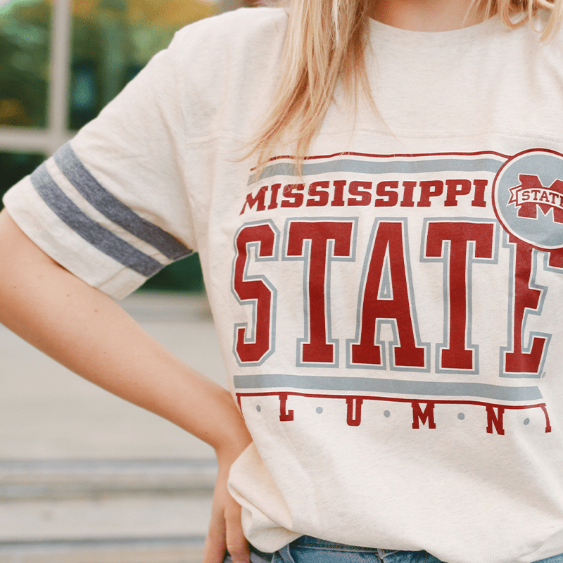 Mississippi State University Alumni Stacked T-shirt - Shop B-Unlimited
